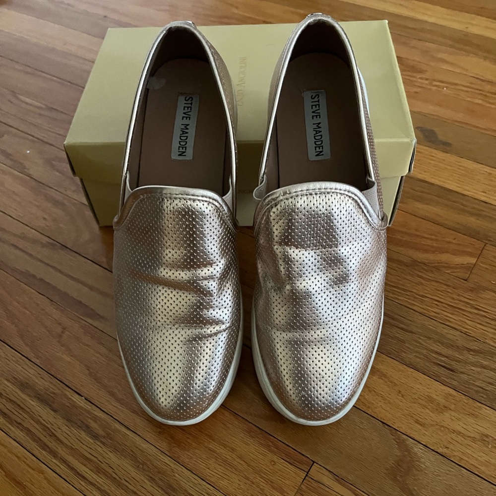 Steve Madden Rose Metallic espadrilles
